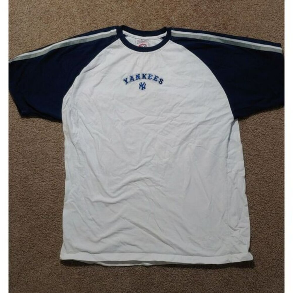 Truefan New York Yankees Short Sleeve Shirt MLB Genuine Merchadise Size Large